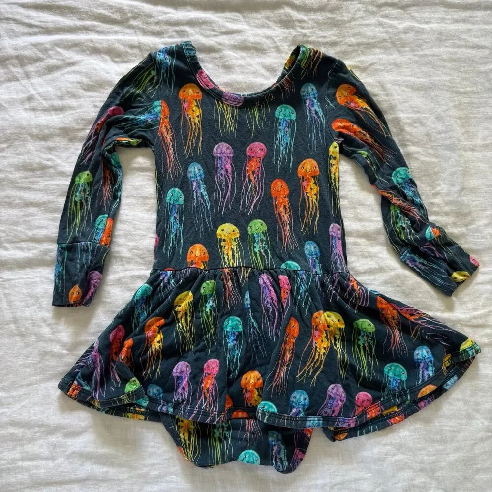 Muse Threads Rainbow Jellyfish Bodysuit Twirl Sz 18-24m